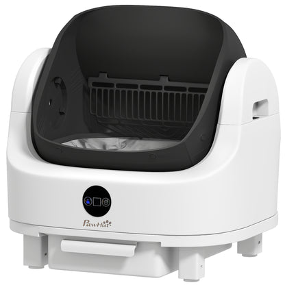 Open-Top Self Cleaning Cat Litter Box, Automatic Cat Litter Box with Integrated Safety Protection