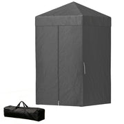 4 x 4 ft Compact Pop Up Canopy Tent, UPF 50+ Changing Room, Portable Instant Privacy Canopy with Mesh Window, Dark Grey