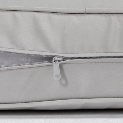 Patio Chair Cushions, Thick Deep Seat Outdoor Seat Cushion with Back Cushion, Light Grey