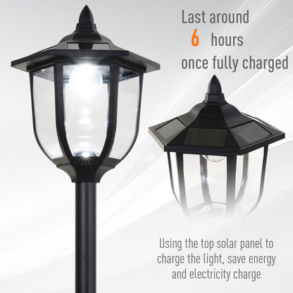 Solar Torch Lights Outdoor Garden Lighting 6 LED Water-Resist Auto On/Off 6 Hours