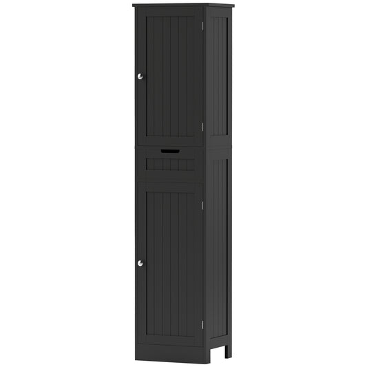 Freestanding Bathroom Cabinet with Drawer and 2 Doors, Tall Bathroom Cupboard for Kitchen, Study, Living Room