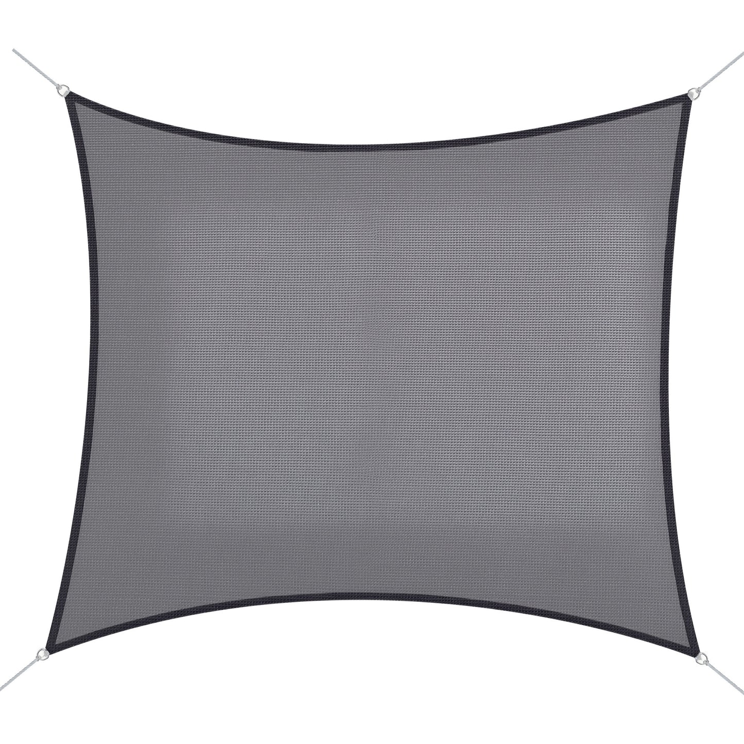 10ft x10ft Square Canopy Sun Sail Shade Garden Cover UV Protector Outdoor Patio Lawn Shelter with Carrying Bag Grey
