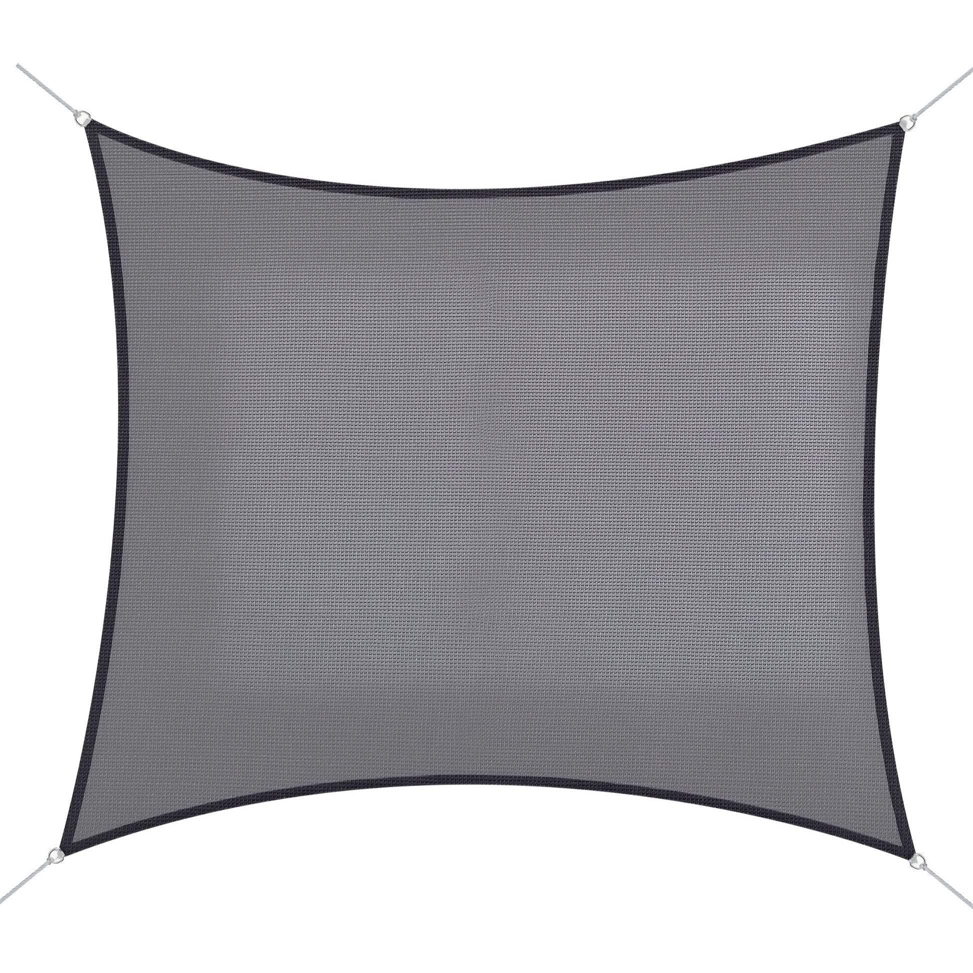 10ft x10ft Square Canopy Sun Sail Shade Garden Cover UV Protector Outdoor Patio Lawn Shelter with Carrying Bag Grey