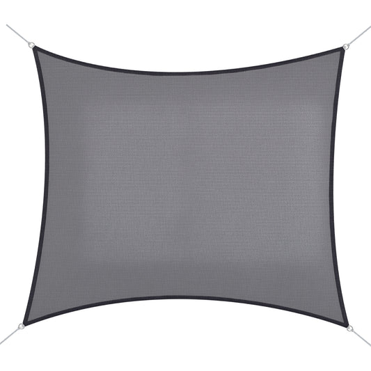 10ft x10ft Square Canopy Sun Sail Shade Garden Cover UV Protector Outdoor Patio Lawn Shelter with Carrying Bag Grey