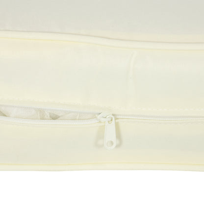 Patio Chair Cushions, Thick Deep Seat Outdoor Seat Cushion with Back Cushion, Cream White