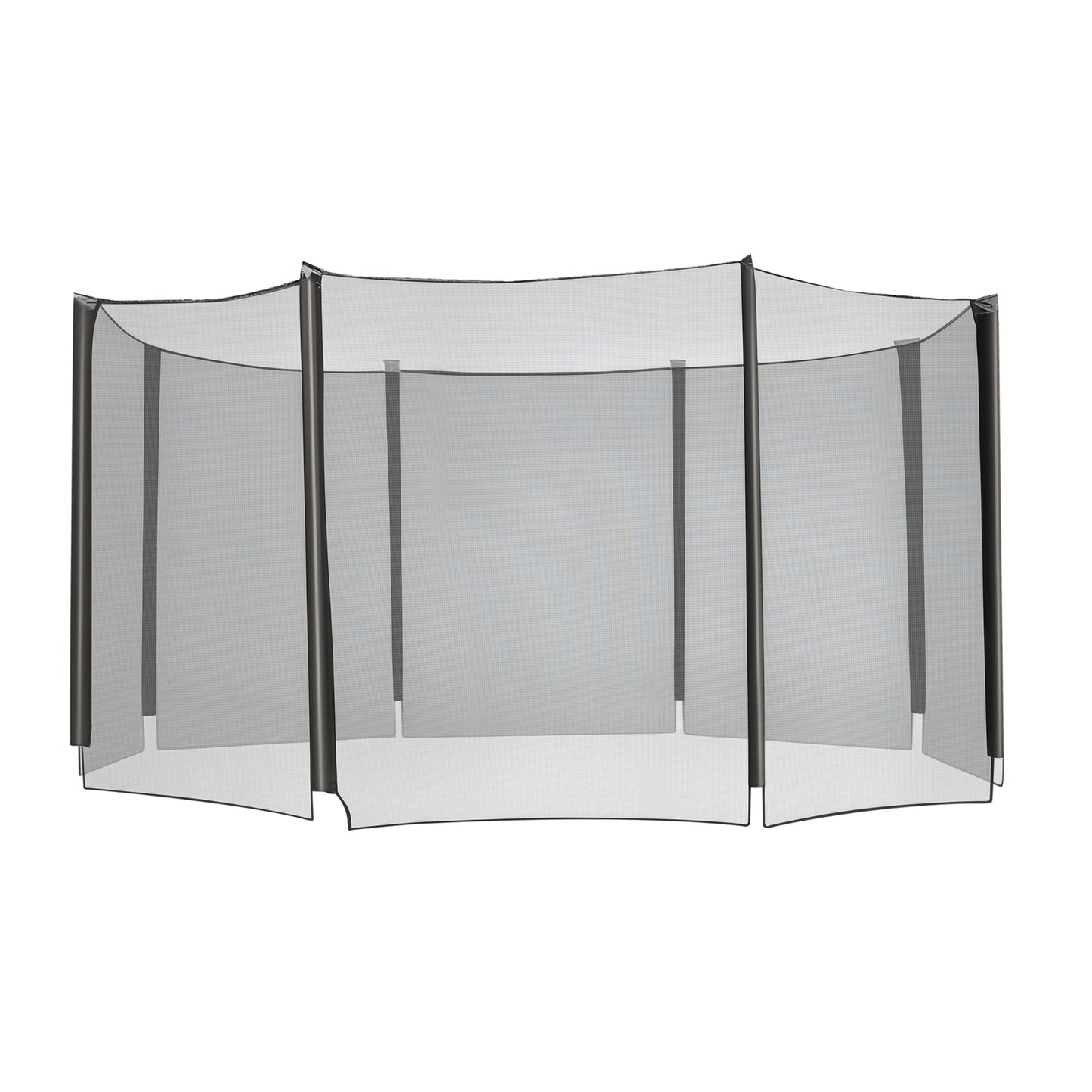 Aosom 14' Round Trampoline Enclosure Safety Net Fence Replacement Trampolining Bounce Part No Poles Included