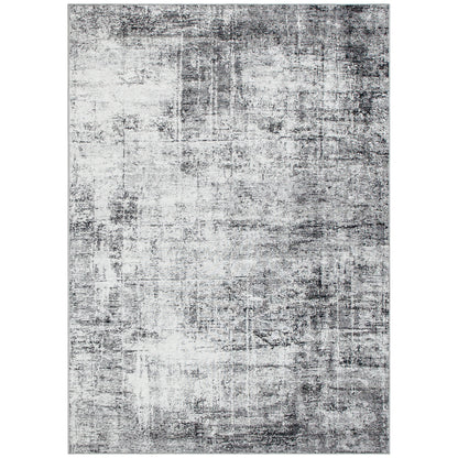 Area Rug for Living Room 9x12, Modern Abstract Machine Washable Rug, Non-Slip Carpet for Bedroom, Dining Room, Grey