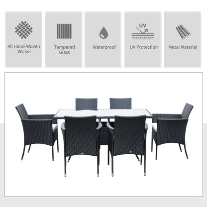 Garden Dining Set with Cushions