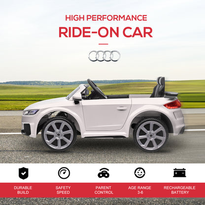Aosom Officially Licensed Kids Ride-On Car 6V Battery Powered Vehicle Perfect Gift For Kids with Remote Control, Suspension Wheel, Adjustable Speed, White