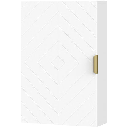 Bathroom Medicine Cabinet, Modern Wall Cabinet with Adjustable Shelves and Single Door for Laundry Room
