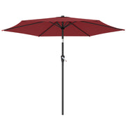9FT Patio Umbrella, Outdoor Table Patio Umbrellith Tilt, Crank, 6 Ribs, UV Protection for Garden, Lawn, Deck, Backyard