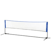 Soozier 14ft Badminton Net, Height Adjustable Outdoor Sports Net with Carry Bag, for Tennis, Pickleball and Volleyball