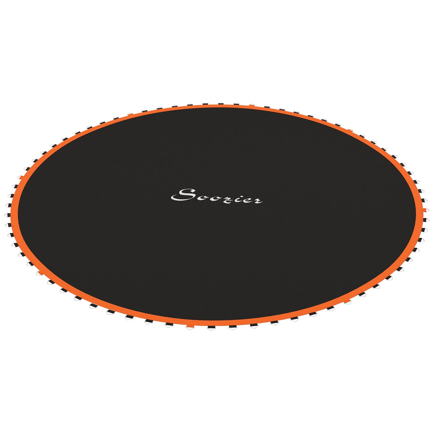 Soozier Trampoline Mat Replacement with Spring Pull Tool and 72 V-Hooks, Fits 12ft Trampoline, Using 5.5" Springs, Orange