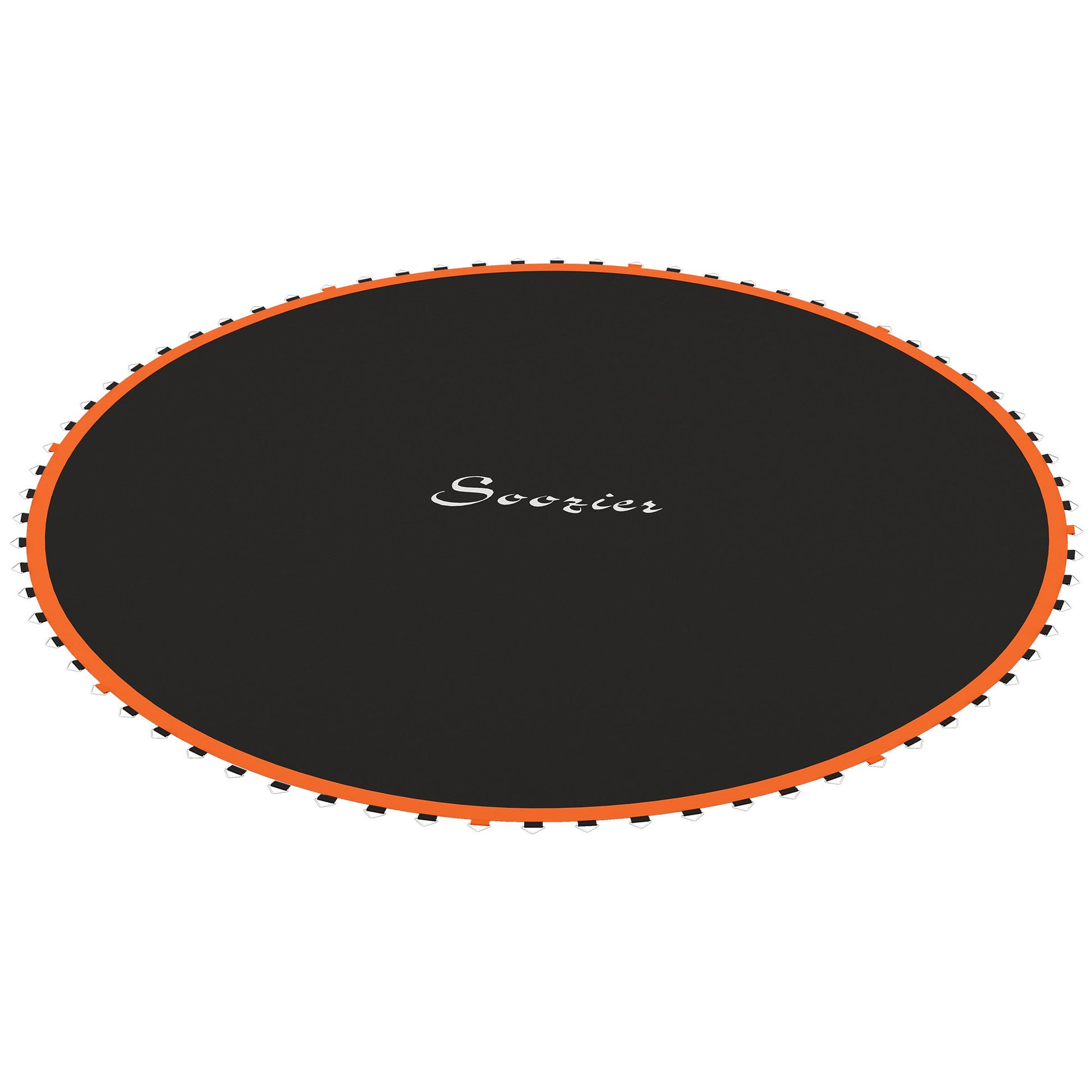 Soozier Trampoline Mat Replacement with Spring Pull Tool and 72 V-Hooks, Fits 12ft Trampoline, Using 5.5" Springs, Orange