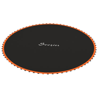 Soozier Trampoline Mat Replacement with Spring Pull Tool and 72 V-Hooks, Fits 12ft Trampoline, Using 5.5" Springs, Orange