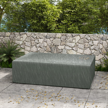 Patio Furniture Cover for Outdoor Sectional Sofa Set Waterproof Windproof Oxford Fabric, 97" x 65" x 26", Dark Grey
