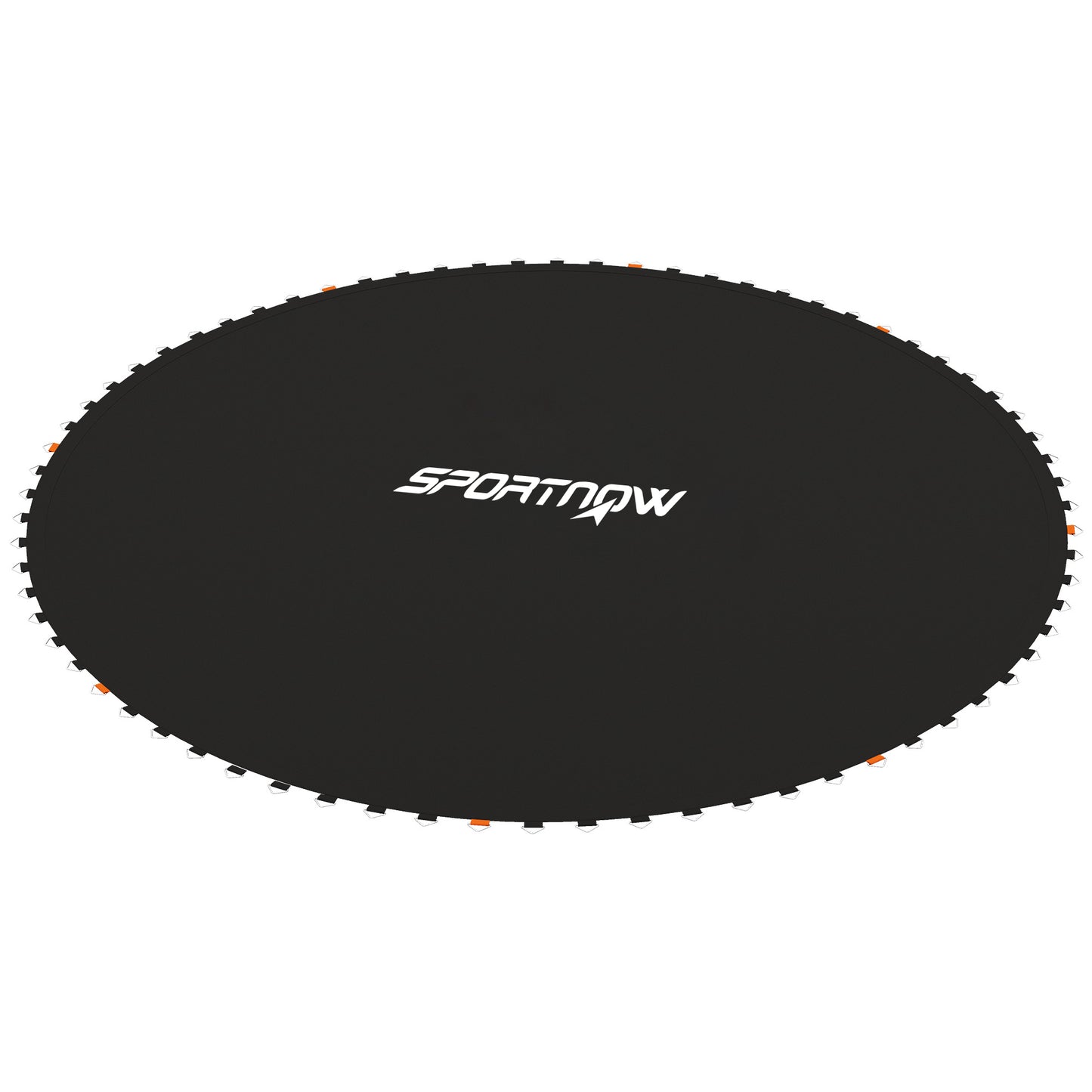Soozier Trampoline Mat Replacement with Spring Pull Tool and 72 V-Hooks, Fits 12ft Trampoline, Using 5.5" Springs, Black