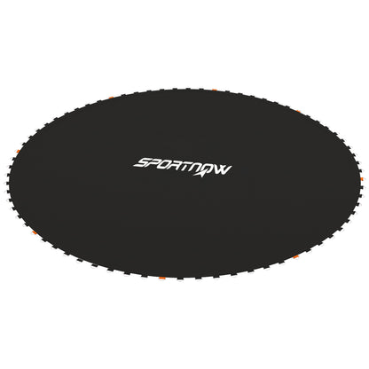 Soozier Trampoline Mat Replacement with Spring Pull Tool and 72 V-Hooks, Fits 12ft Trampoline, Using 5.5" Springs, Black