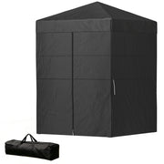5 x 5 ft Compact Pop Up Canopy Tent, UPF 50+ Changing Room, Portable Instant Privacy Canopy with Mesh Window, Black