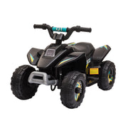 Aosom Kids Ride on ATV, 6V Battery Powered Quad Car with Forward, Reverse Switch, for Boys Girls 18-36 Months, Black