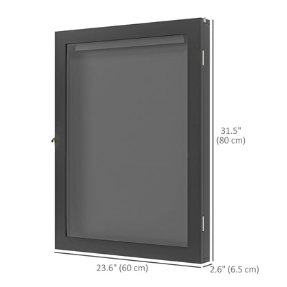 24" x 32" Hockey Jersey Frame, Jersey Shadow Box for Basketball Football Baseball, Black