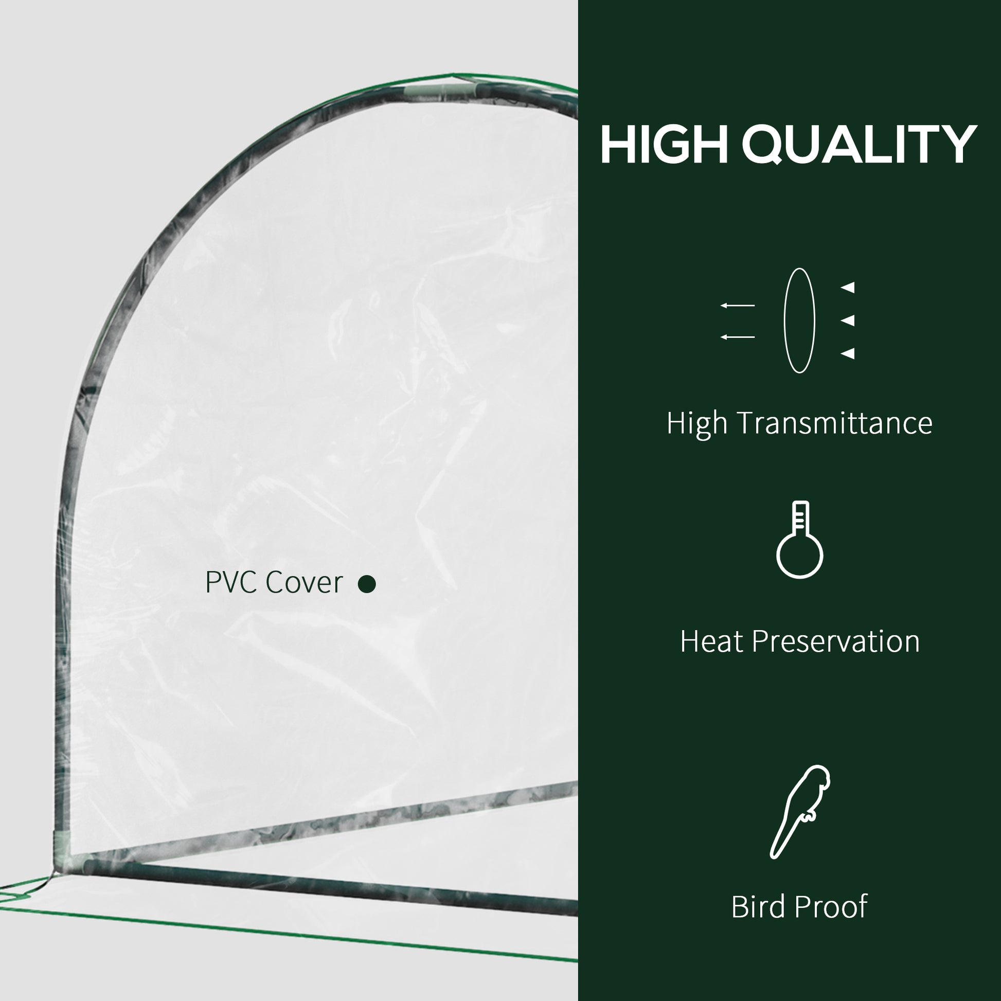 6' x 3' x 2.6' Mini Greenhouse Portable Hot House for Plants with Zippered Doors for Outdoor, Indoor, Garden, Clear