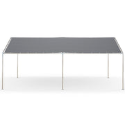 10'x20' Carport Heavy Duty Galvanized Car Canopy with Included Anchor Kit, 3 Reinforced Steel Cables, Grey