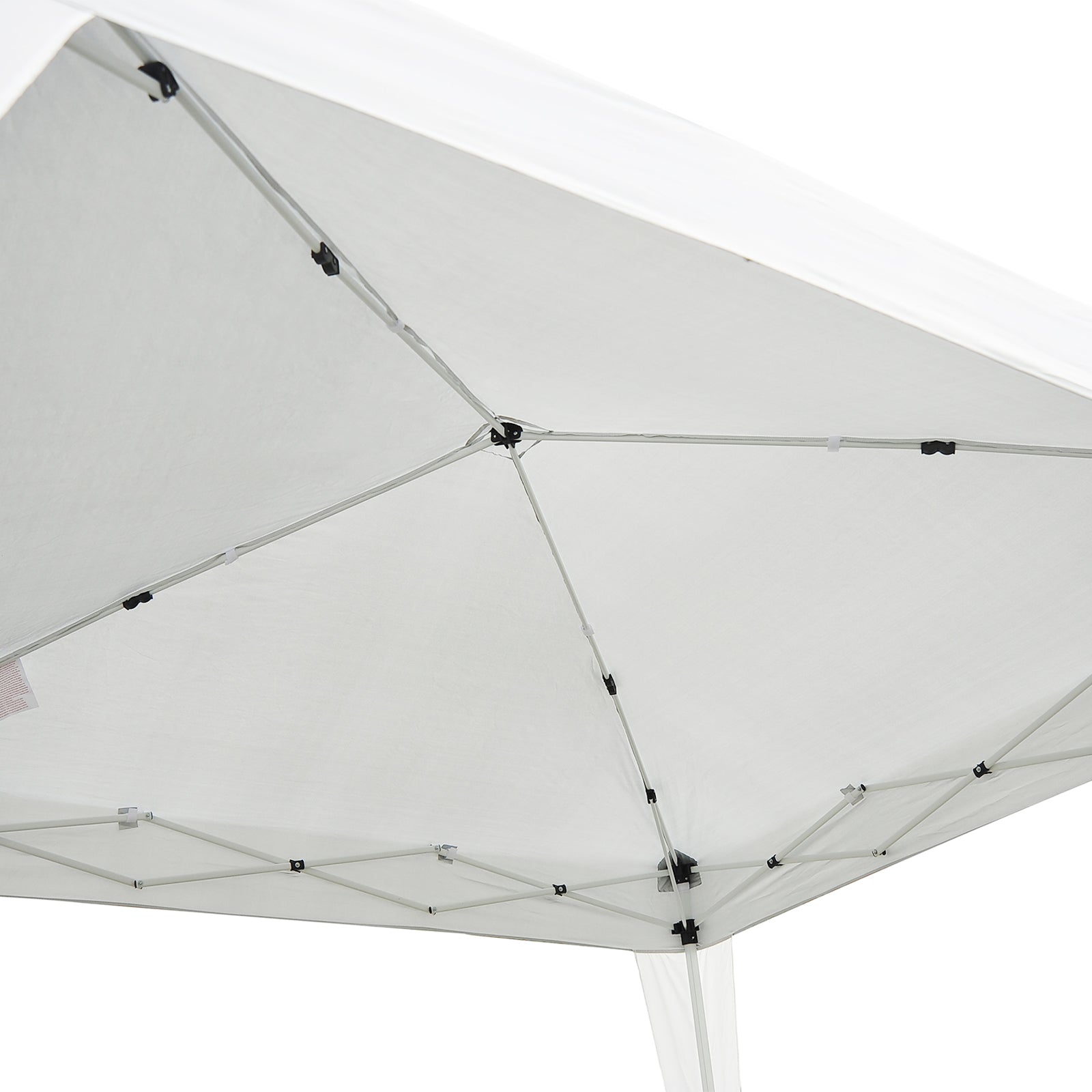 10' x 10' Arbor Barnum Folding Pop-up Garden Gazebo with Transport Bag-White