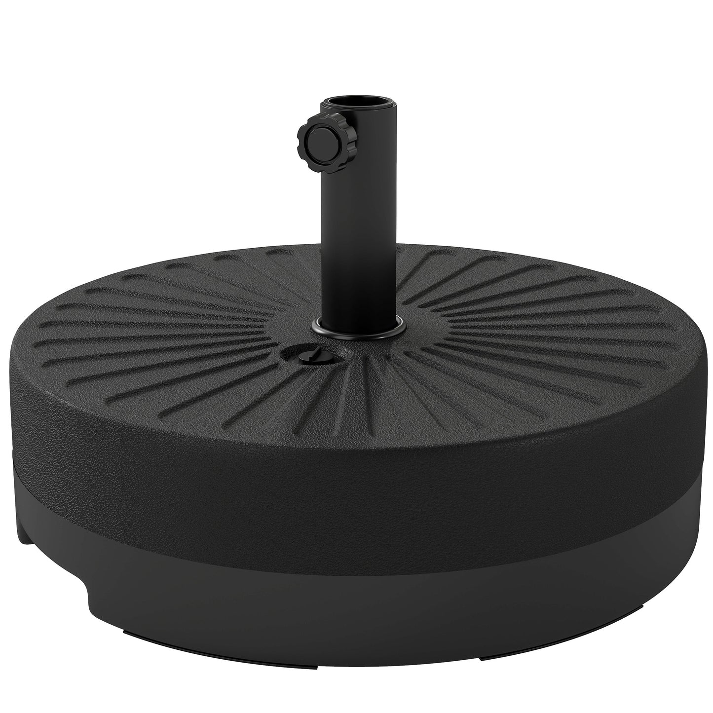 Fillable Umbrella Base, 20 inch Water Sand Filled Umbrella Stand, Fit 1.5"/1.9" Umbrella Pole