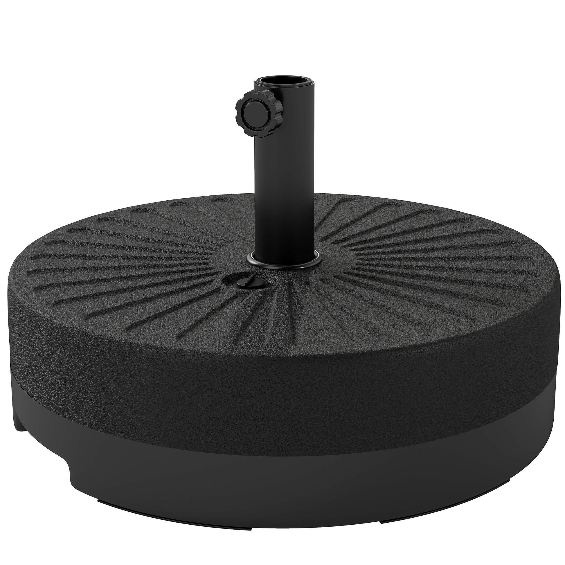 Fillable Umbrella Base, 20 inch Water Sand Filled Umbrella Stand, Fit 1.5"/1.9" Umbrella Pole
