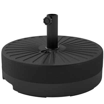 Fillable Umbrella Base, 20 inch Water Sand Filled Umbrella Stand, Fit 1.5"/1.9" Umbrella Pole