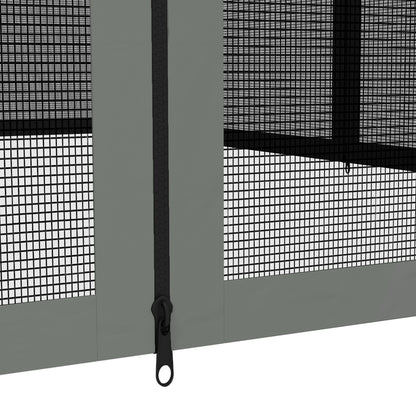 Replacement Mosquito Netting for Gazebo 10' x 12' Black Screen Walls for Canopy with Zippers, Dark Grey