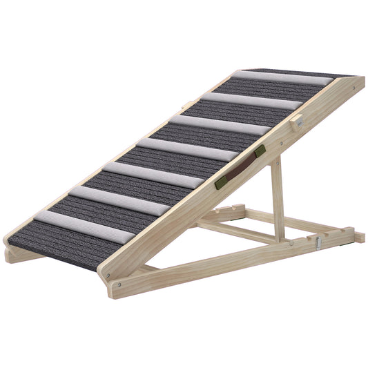 Dog Ramp for Couch, Foldable Pet Ramp for Small to Large Dog, 4 Adjustable Height from 14" to 20"