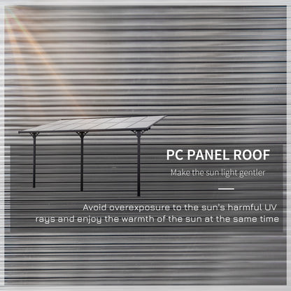 Outdoor Pergola with Adjustable Height, 14ft x 10ft Outdoor Hardtop Pergola Gazebo, Restaurants & Homes, Grey
