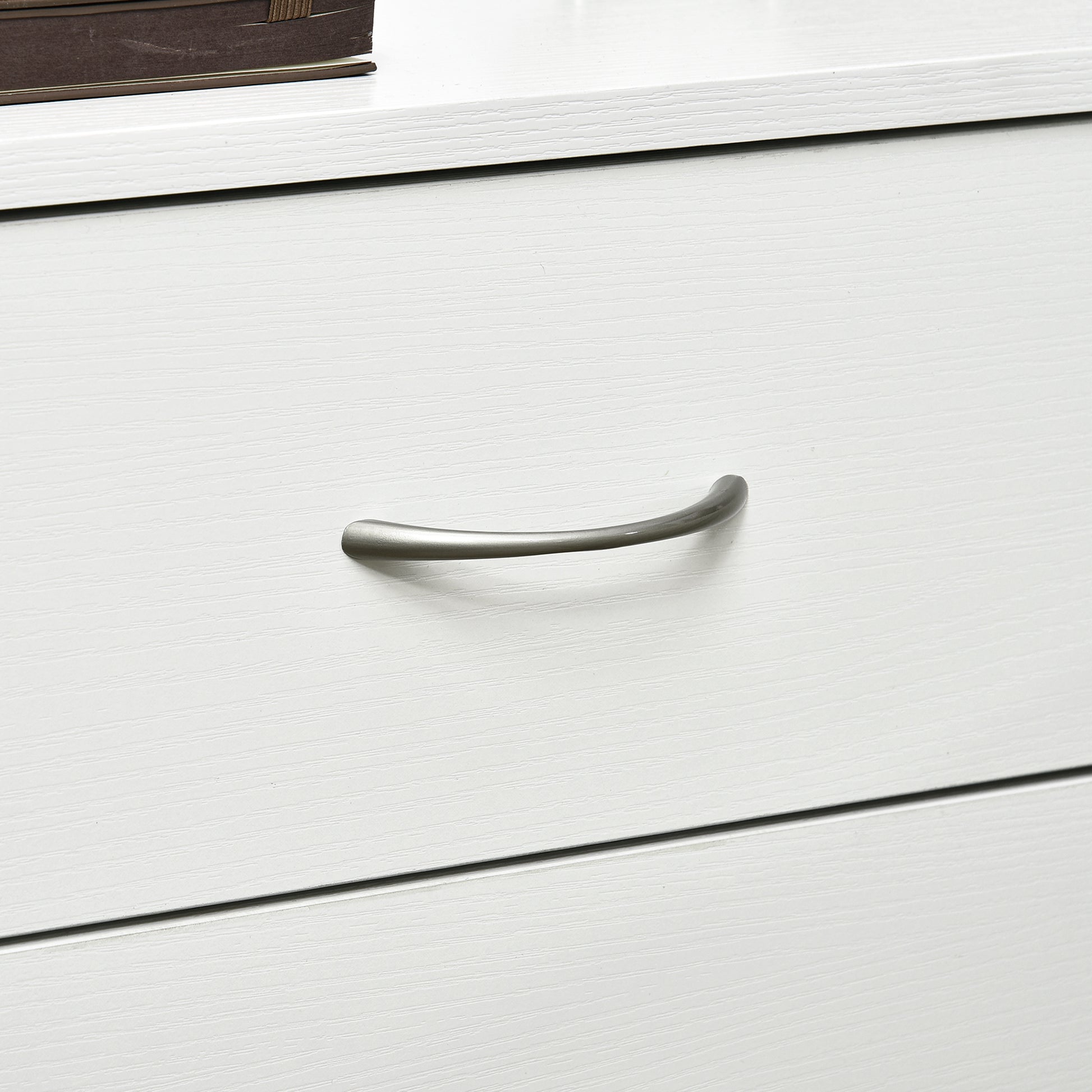 Bedside Table with 3 Drawers, Modern Wood Nightstand, Side End Table for Bedroom, White