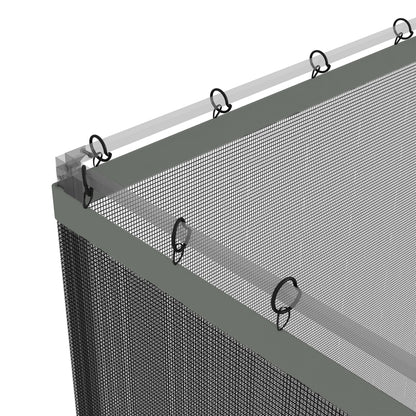 Replacement Mosquito Netting for Gazebo 10' x 12' Black Screen Walls for Canopy with Zippers, Dark Grey