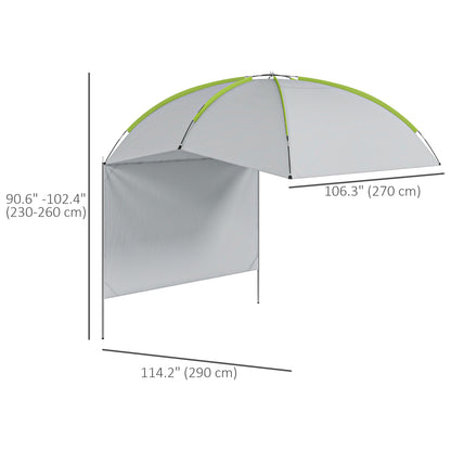 SUV Awning Tailgate Tent, Portable Car Awning with Side Wall, for Truck, RV, Van, Trailer and Overlanding Camping