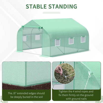 Outdoor Greenhouse Walk-In Greenhouse Portable Greenhouse Canada Garden Plant Flower Seed Greenhouse W/ Premium Steel Frame