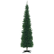 7' PVC Slim Pencil Artificial Christmas Tree 390 Branch Tips