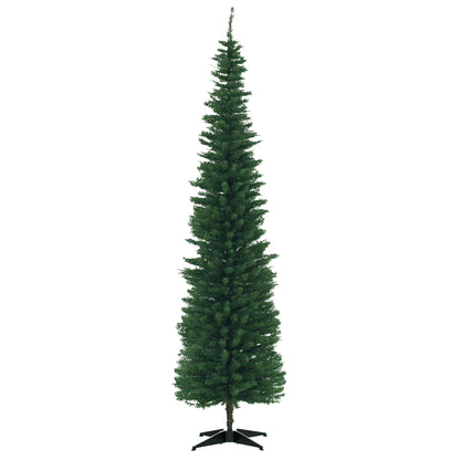 7' PVC Slim Pencil Artificial Christmas Tree 390 Branch Tips