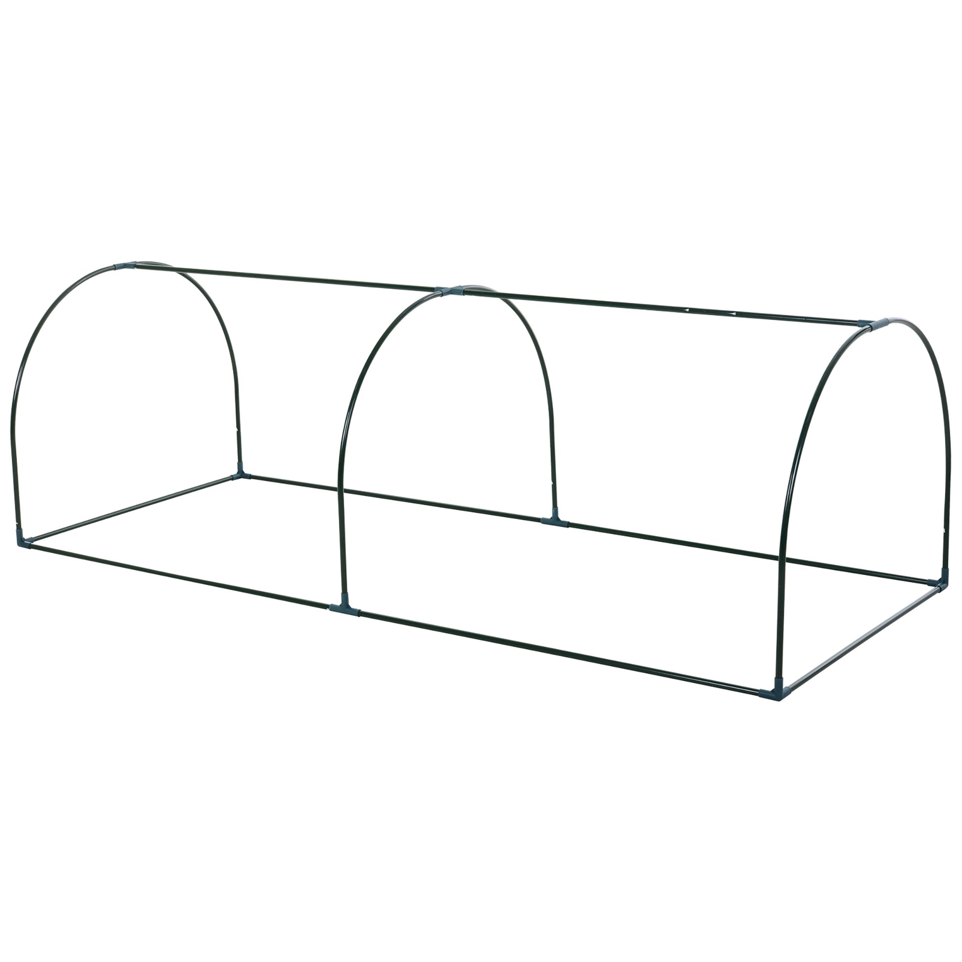 8' x 3' x 2.6' Mini Greenhouse Portable Hot House for Plants with Zippered Doors for Outdoor, Indoor, Garden, Clear
