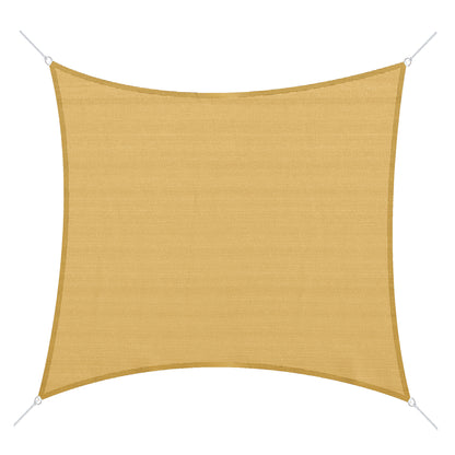 10ft x10ft Square Canopy Sun Shade Sail Garden Cover UV Protector Outdoor Patio Lawn Shelter with Carrying Bag Sand