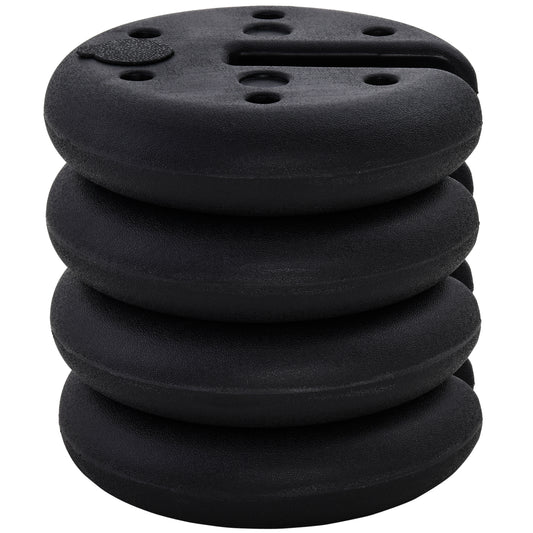 Set of 4 Party Tent Canopy Weight Plate Kit Gazebo Pop Up Tent Anchor Base Weights Canopy Shelter Leg Weights