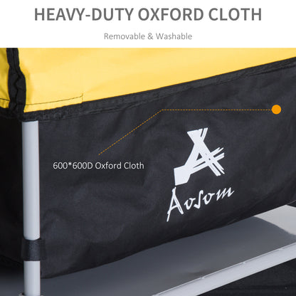 Aosom Bicycle Bike Cargo Trailer Garden Utility Cart Carrier Tool Yellow