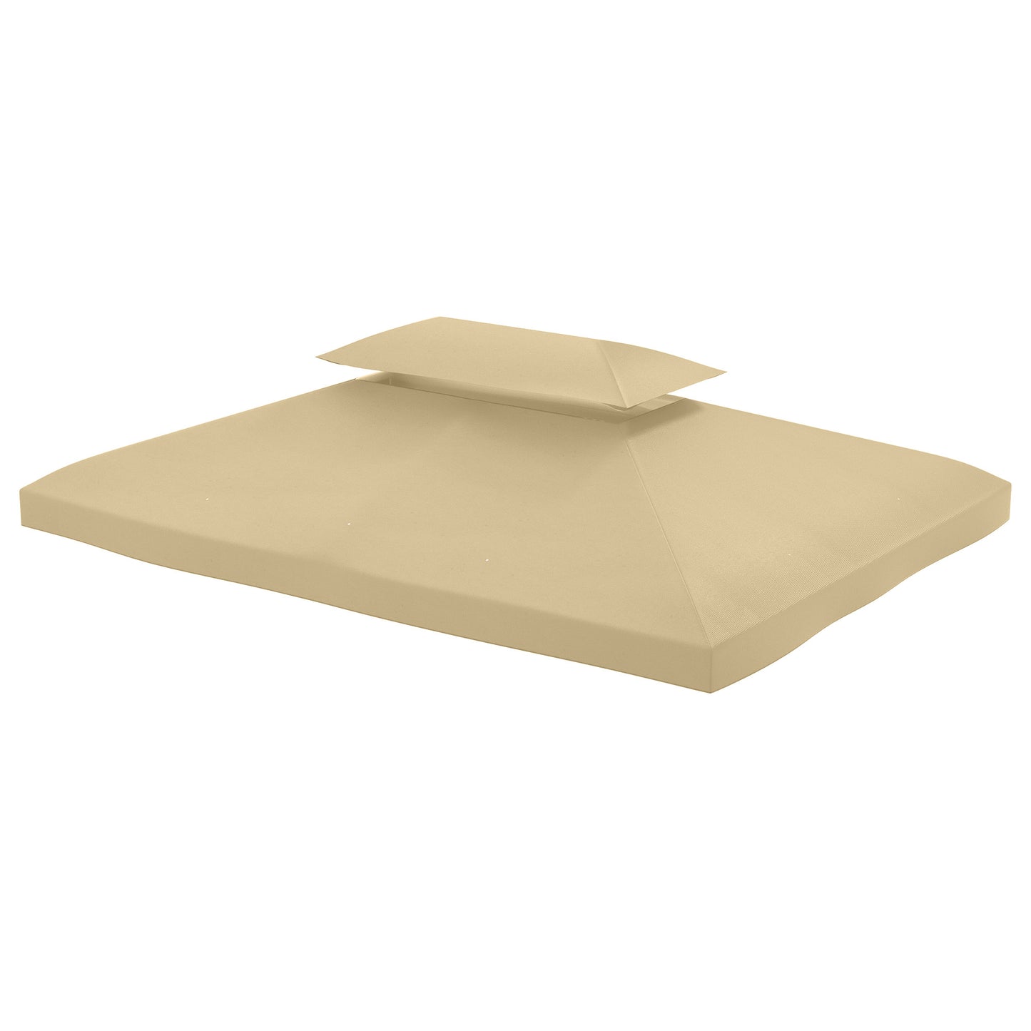 13' x 10' Gazebo Cover, Gazebo Replacement Canopy with 2 Tier Top for Garden, Patio, Outdoor, Beige