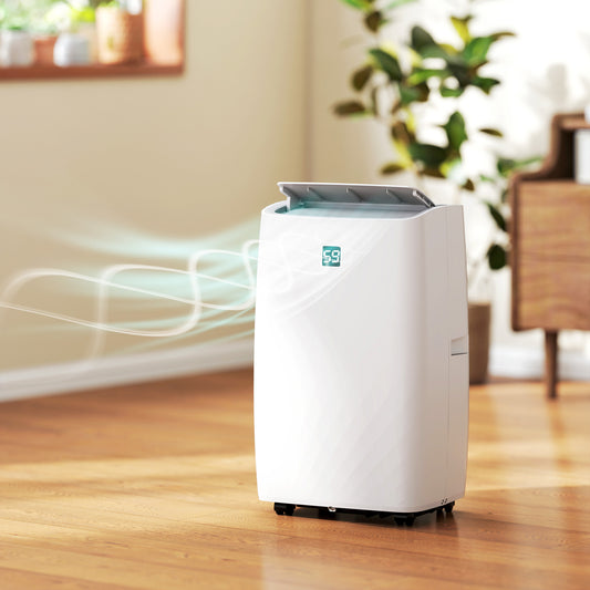 14000 BTU Portable Air Conditioner, AC Unit with Cool, Dehumidifier, Fan, 700 Sq. ft, 24H Timer On Off, Window Kit