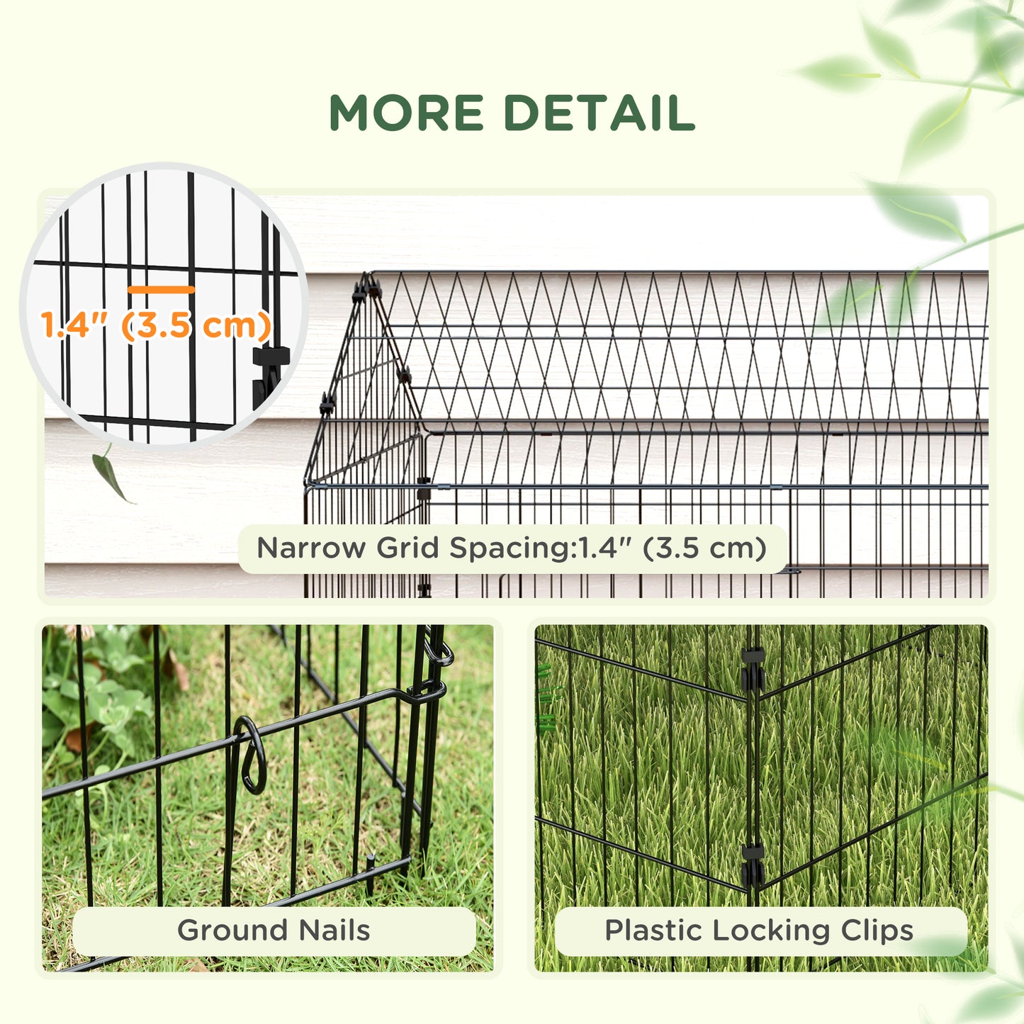 87" Small Animal Cage with Roof, Indoor/Outdoor Use, for Chicken, Rabbits, Chinchillas, Silver