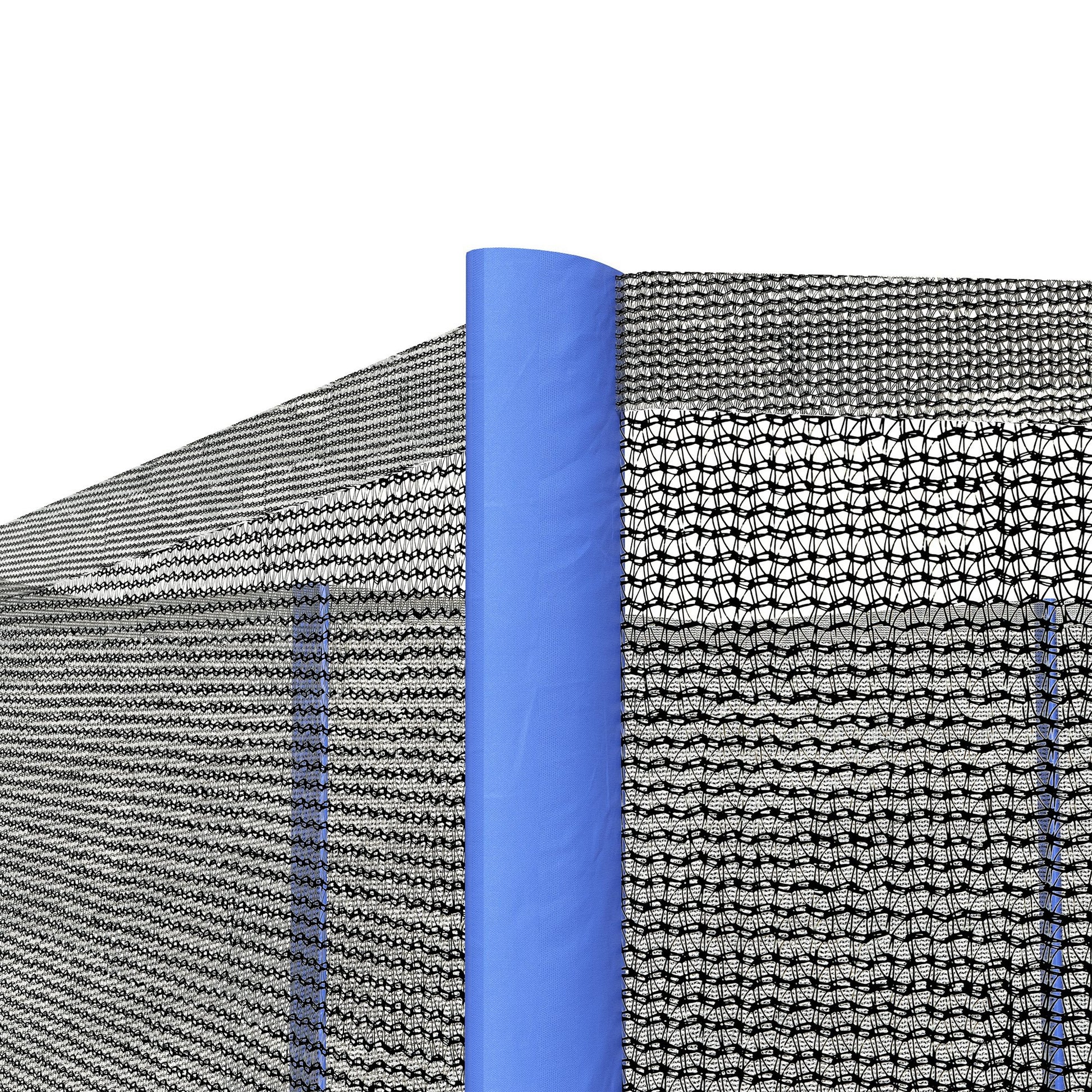 Soozier Trampoline Net Enclosure, Trampoline Netting Replacement with Zippered Entrance for 12ft Round Trampoline