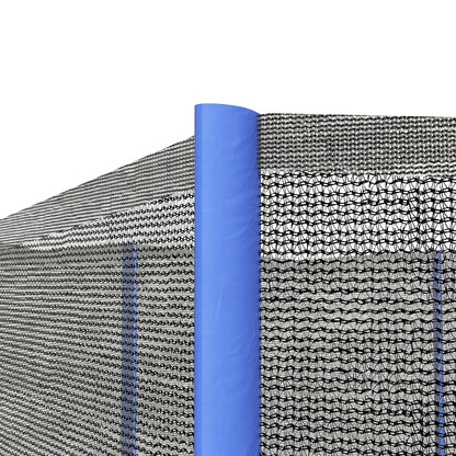 Soozier Trampoline Net Enclosure, Trampoline Netting Replacement with Zippered Entrance for 12ft Round Trampoline