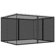 Replacement Mosquito Netting for Gazebo 10' x 13' Black Screen Walls for Canopy with Zippers, Black